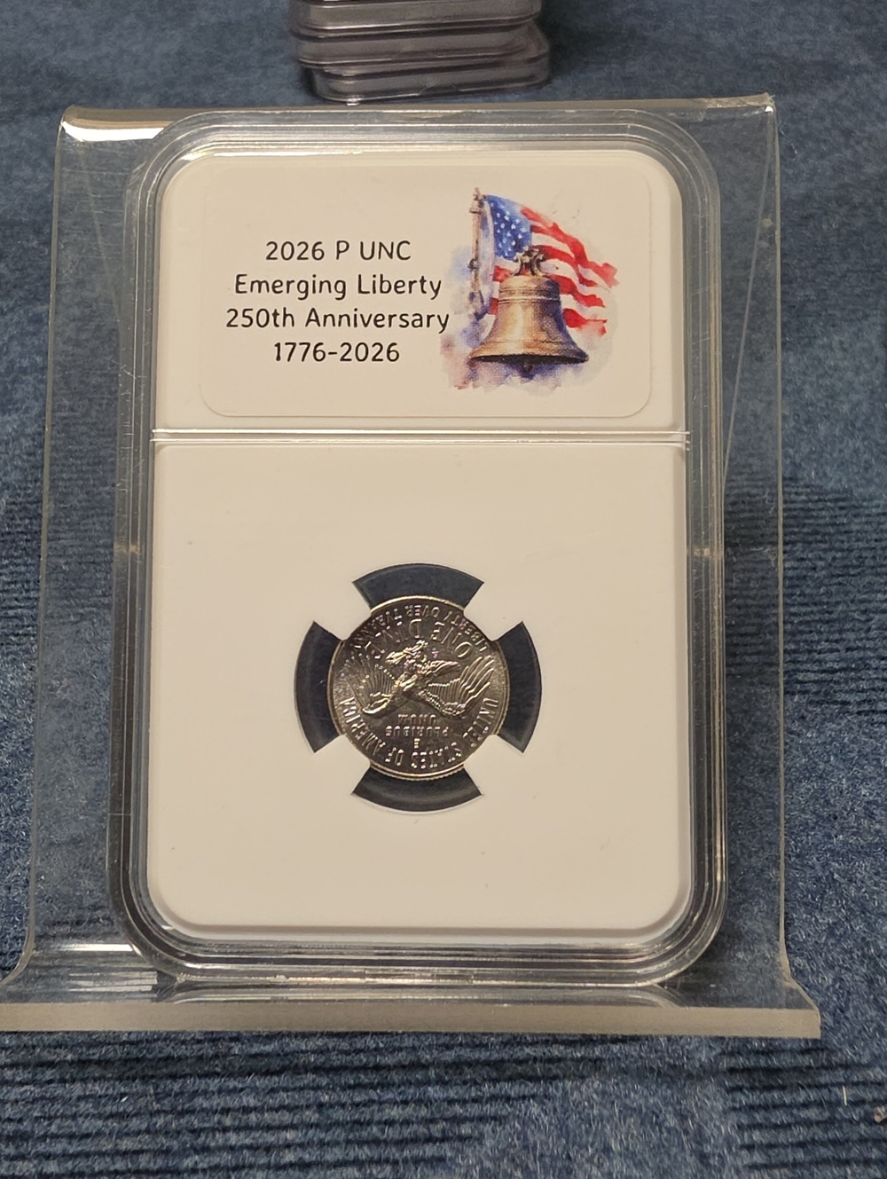 2026 P UNC Emerging Liberty 250th Anniversary Commemorative Coin - Silver Tone